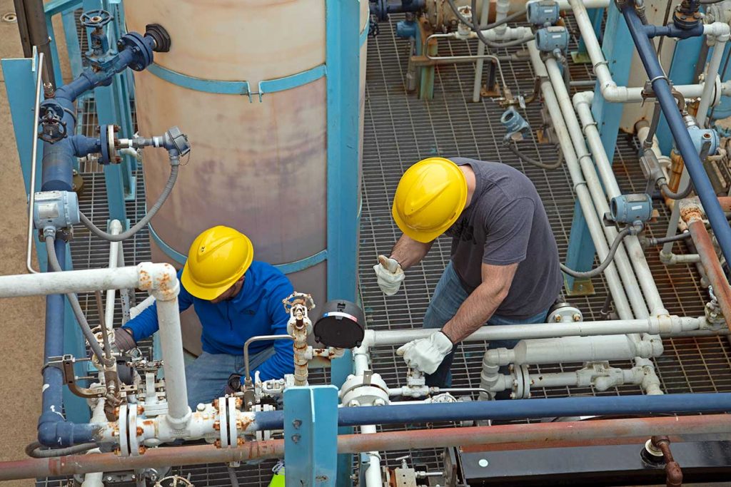 McNeese students hands on with model chemical plant