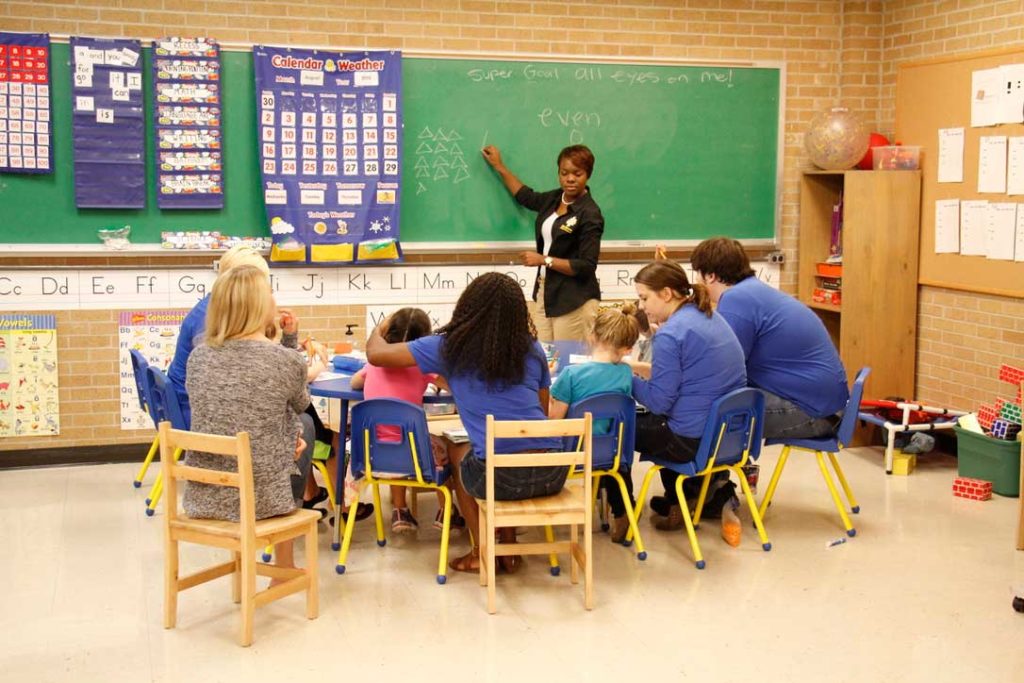 Students in classroom