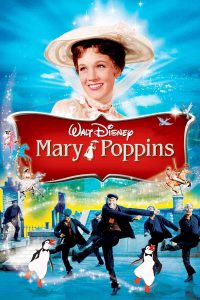 Movie poster featuring Julie Andrews as Mary Poppins