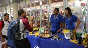 Students connect with student organizations and area businesses during Howdy Rowdy Welcome Back.