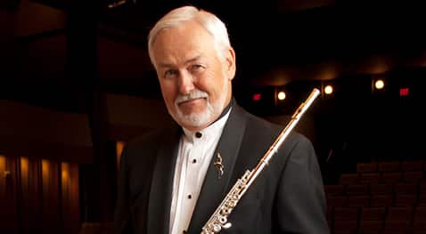 Jim Walker with his flute