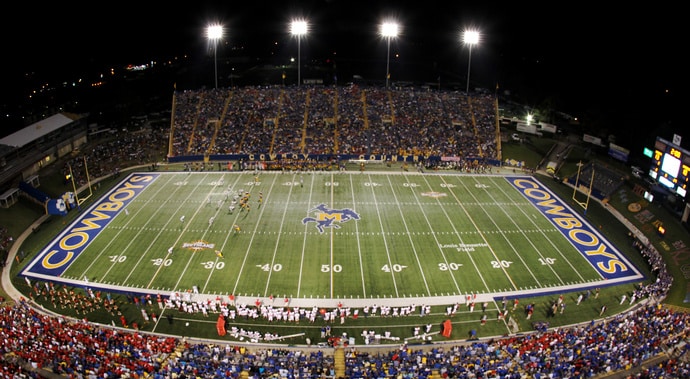 Cowboy Stadium ranks in FCS top 10 football stadiums.