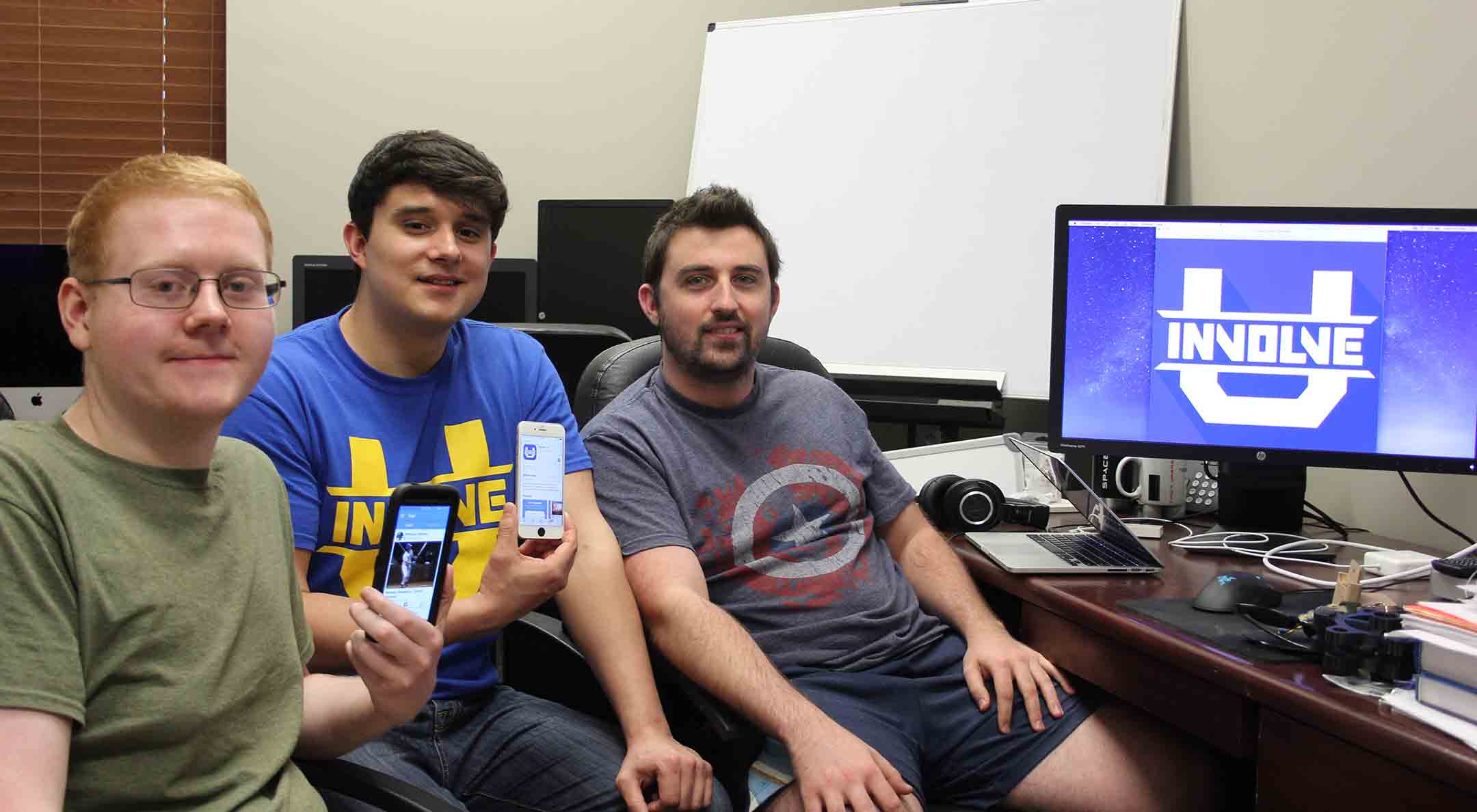 Involve u 2 crop Taylor Venissatt, Aaron Meyers and Garrett Benoit of Involve U
