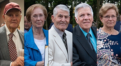 Dr. Phyllis Cuevas, elementary education, Burton College of Education; and Dr. Robert Mahfoud, geology, Dr. Sam Monticello, agricultural sciences, Dr. L. Harold Stevenson, environmental science, and Dr. John C. Young, mathematical statistics, College of Science and Agriculture.