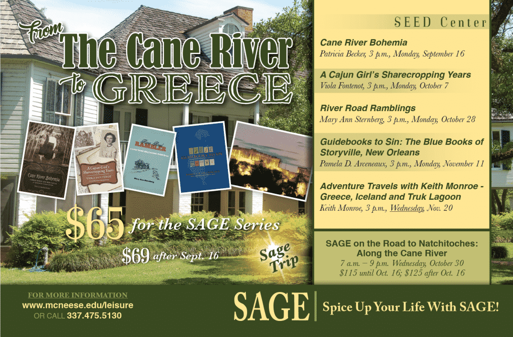 Schedule of upcoming SAGE events