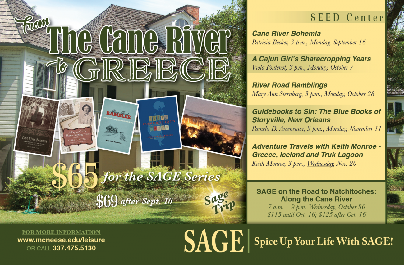 Schedule of upcoming SAGE events