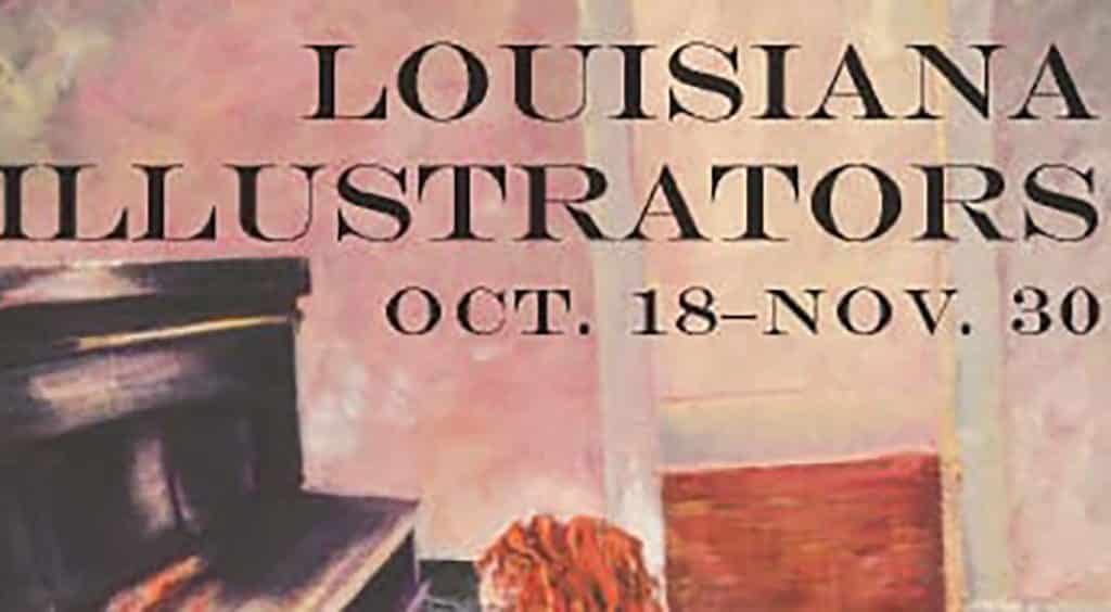 A pastel poster of the Louisiana Illustrators Exhibit