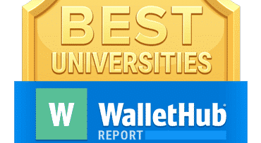 Wallet Hub Best Universities Badge