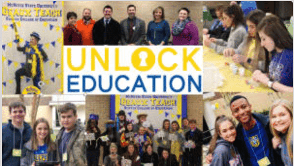 A collage of photos showcasing the fun activities at Unlock Education