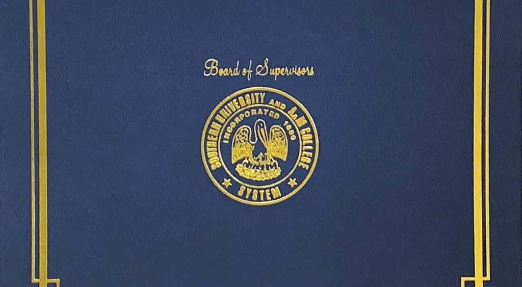 The Proclamation cover from Southern University.
