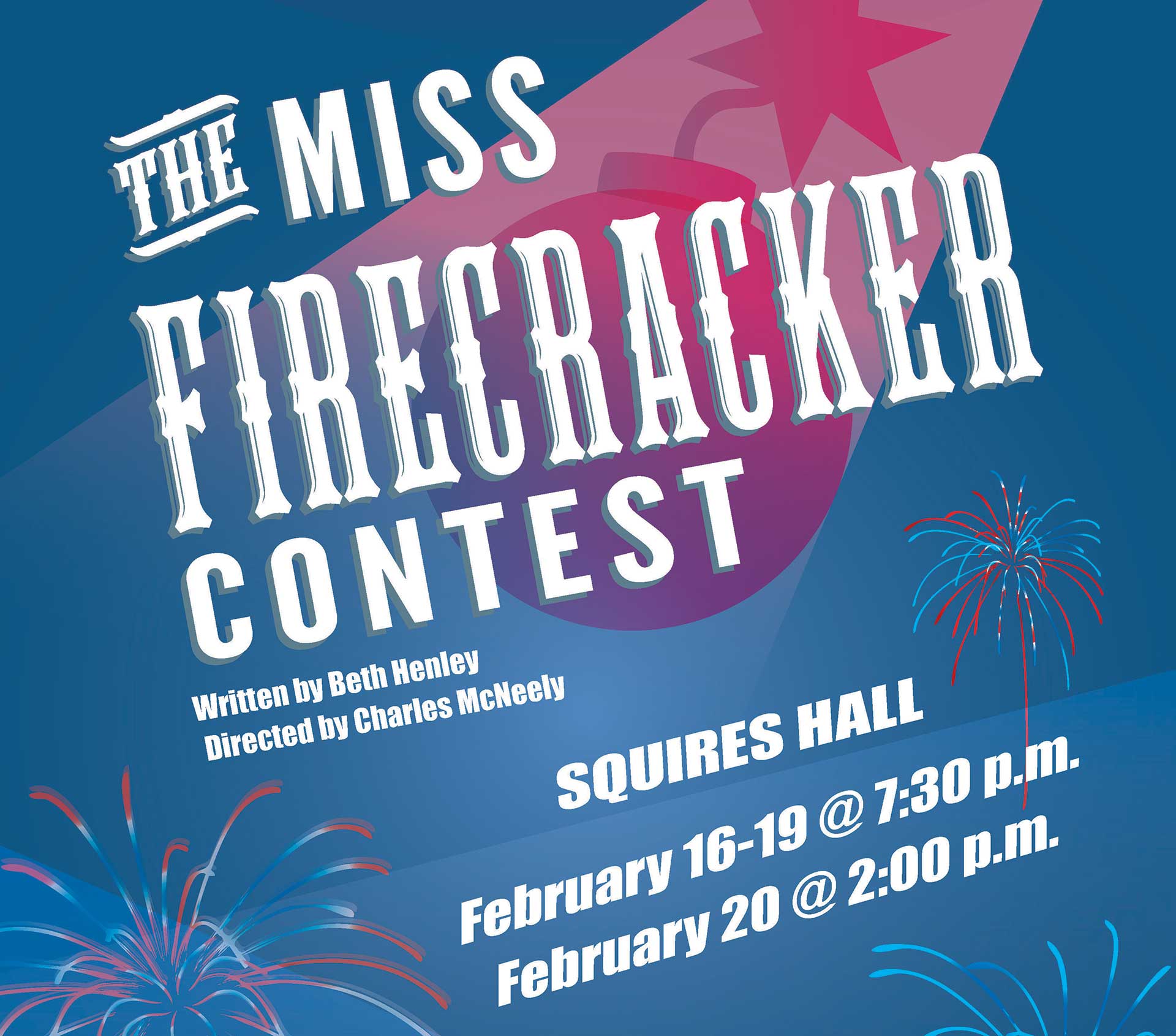 McNeese Miss Firecracker Contest Poster