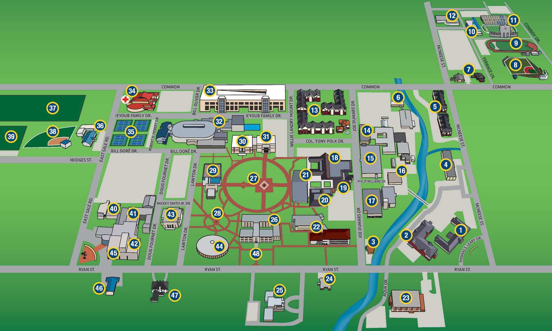 Mcneese State University Campus Map Mcneese State University Campus Map | Mcneese State University