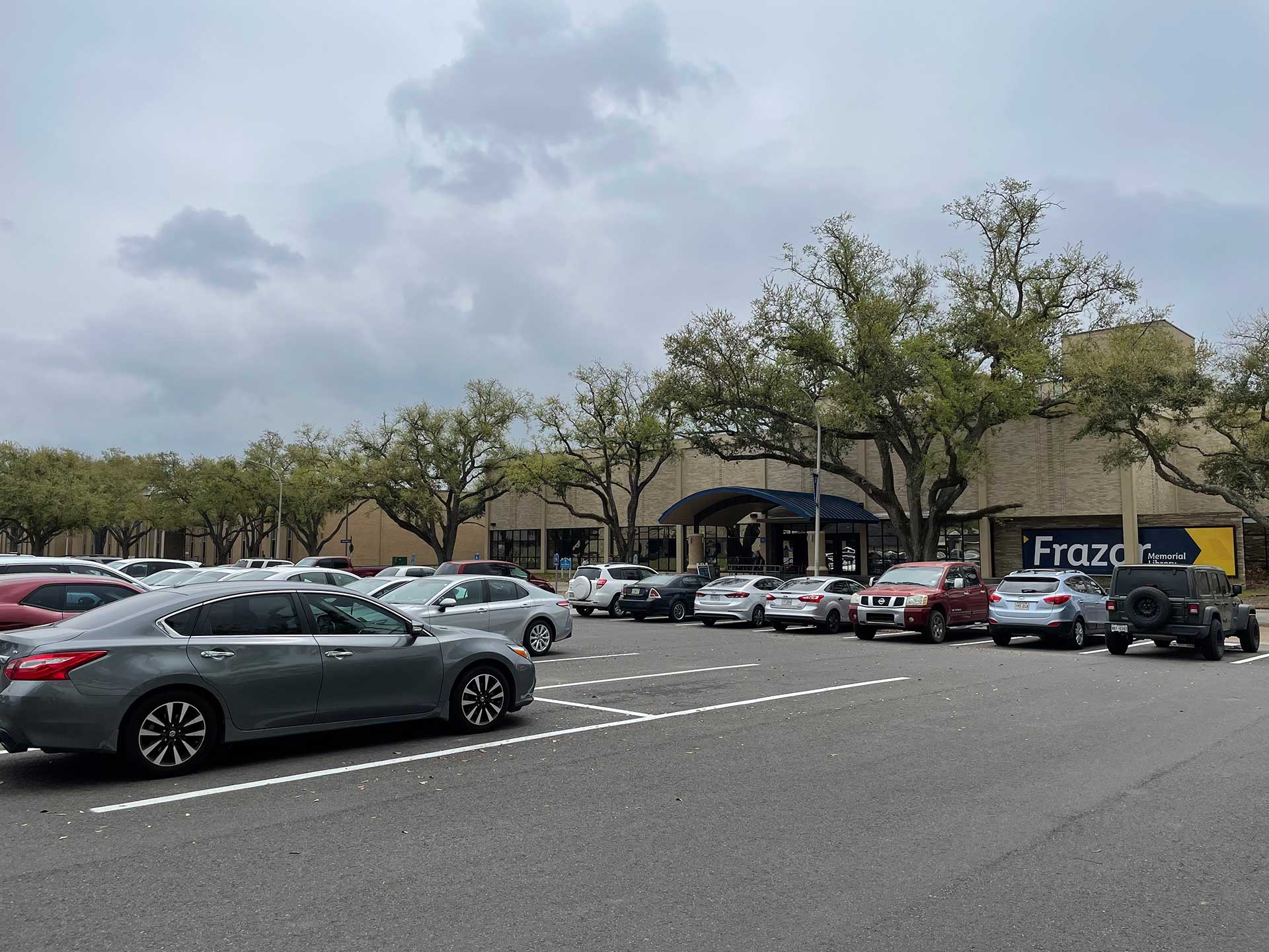 Frazar Memorial Library parking lot