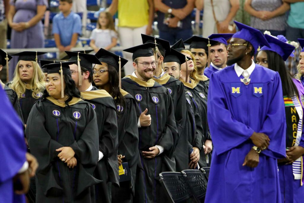 Mcneese students at graduation