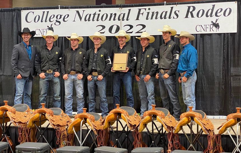 McNeese Rodeo men's team at championship