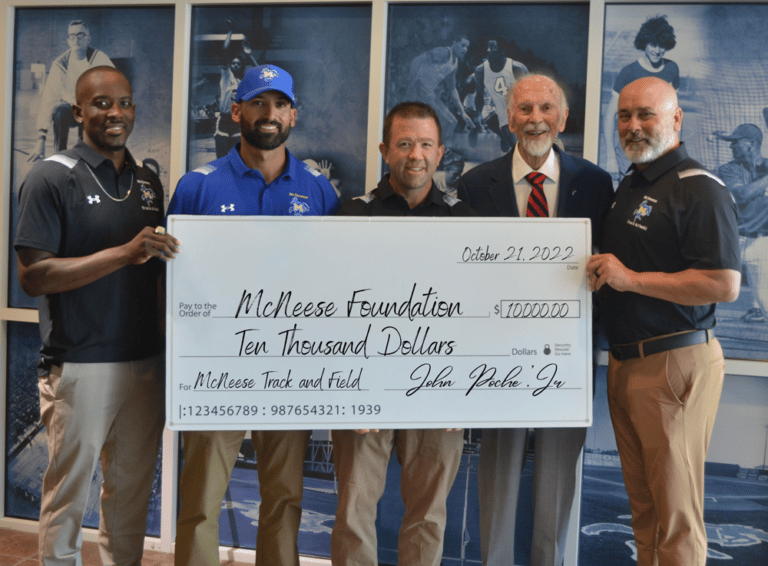 John Poché Donates to McNeese Track and Field