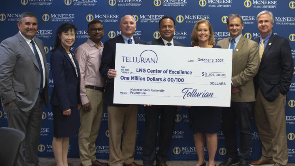 McNeese accepts Tellurian Pledge