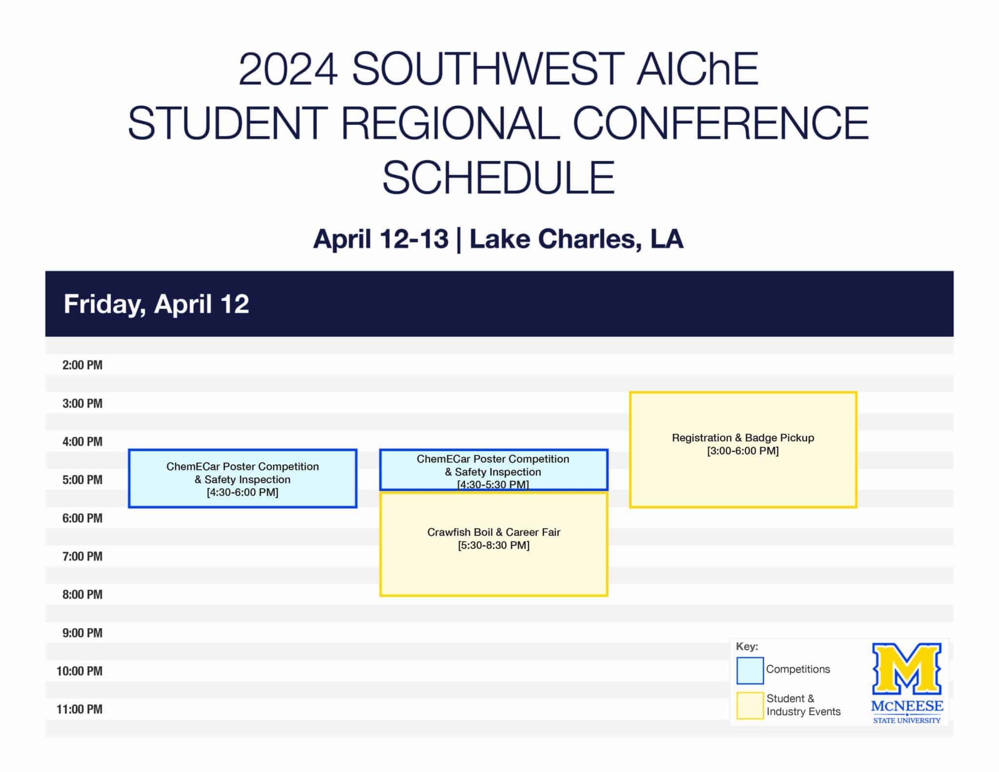 2024 Southwest Regional AIChE Conference McNeese State University
