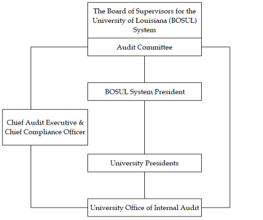 Organizational Chart for the Office of Internal Audit