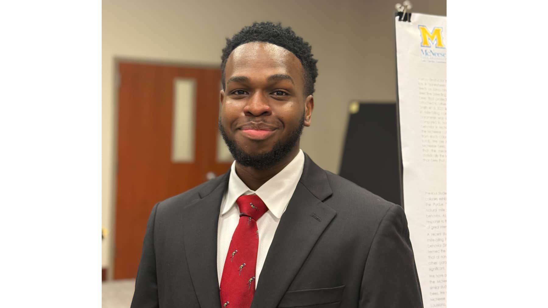 McNeese State University student works with team on an AI project.