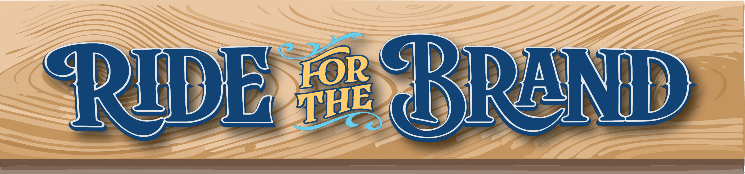 Ride for the Brand headline graphic in blue McNeese State Athletic font.