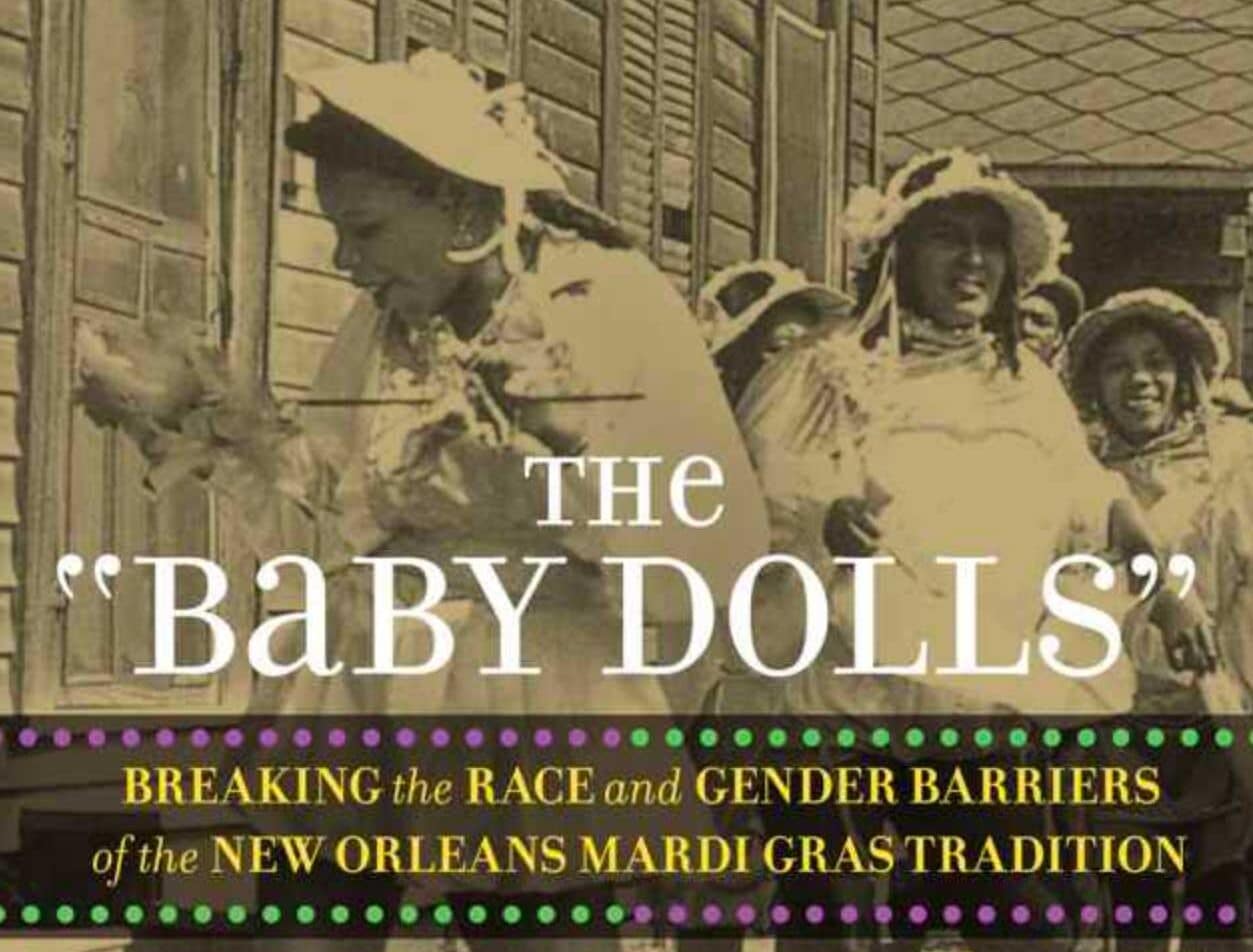 Historical photo of the Baby Dolls, an influential New Orleans Mardi Gras group challenging race and gender norms.