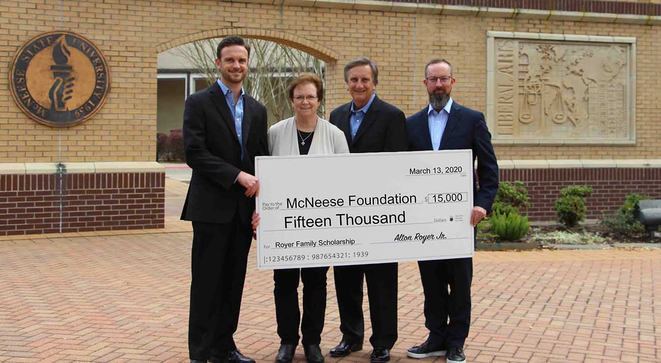 McNeese Receives Donation from Royer Family