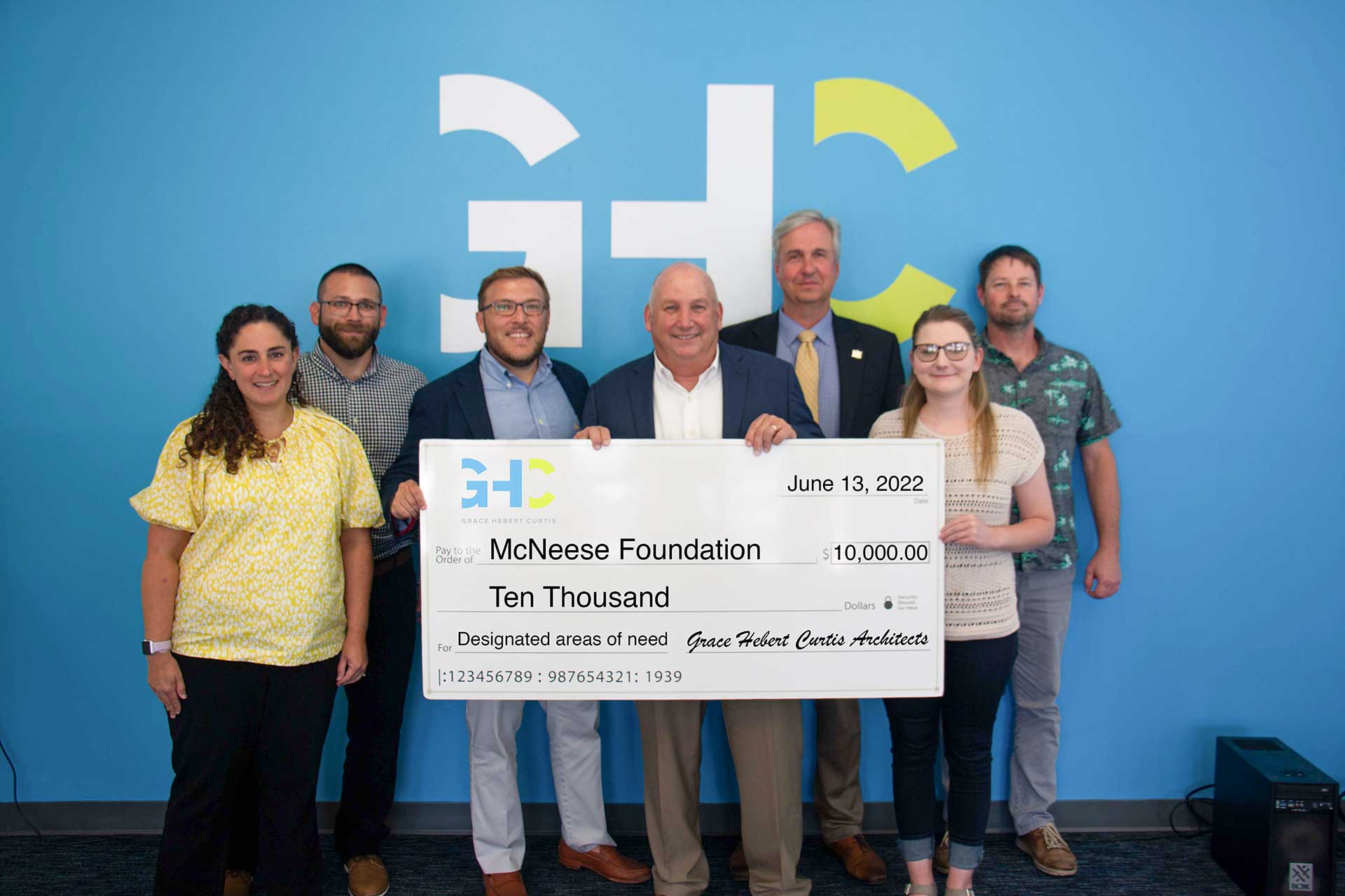 McNeese Receives Donation from Grace Hebert Curtis Architects