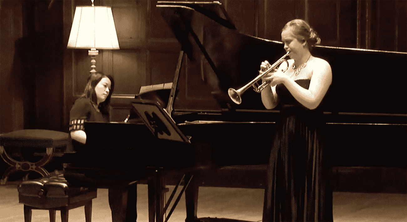 Dr. Jacquelyn Lankford on trumpet.