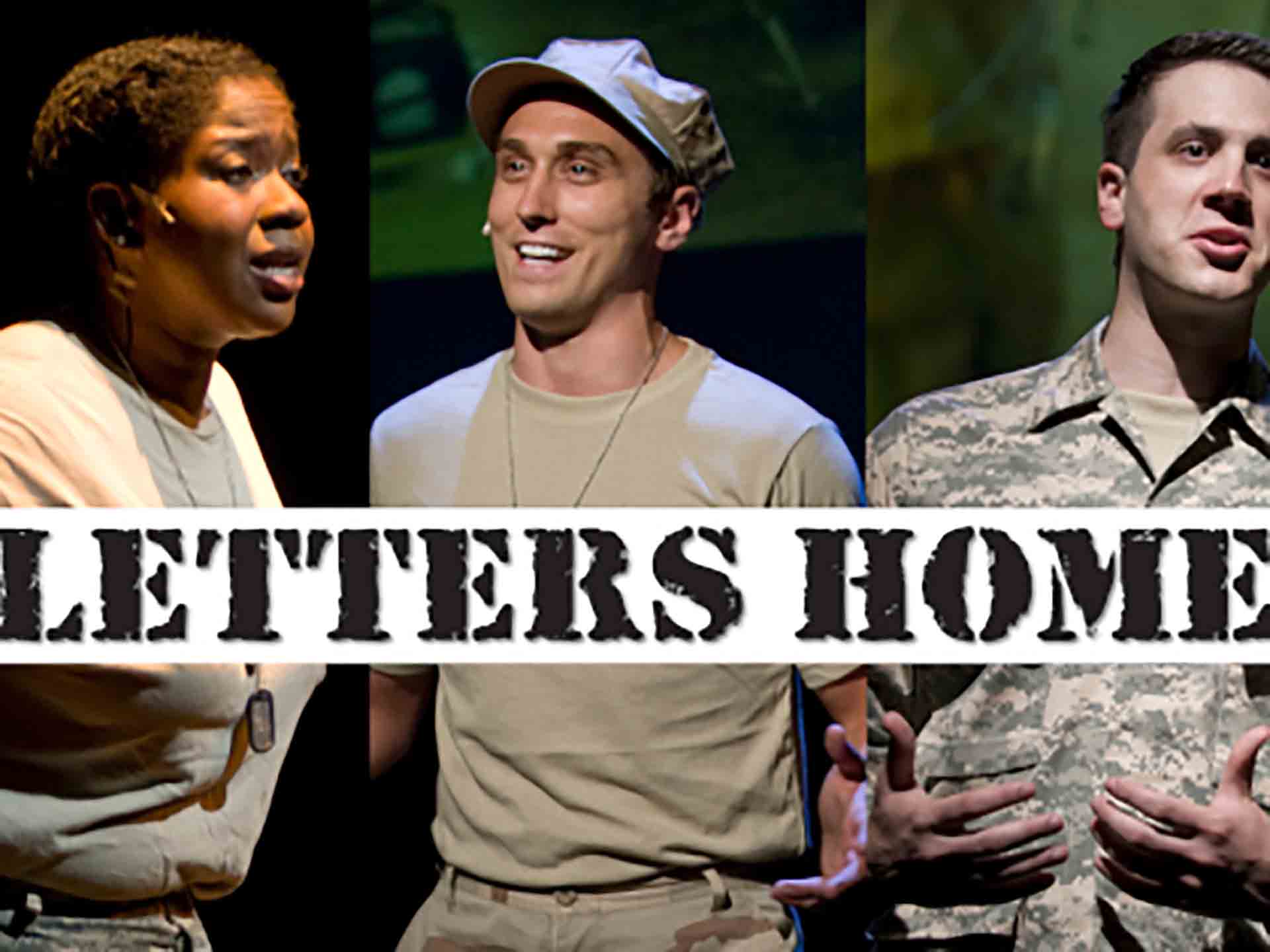 Three actors in military wear.