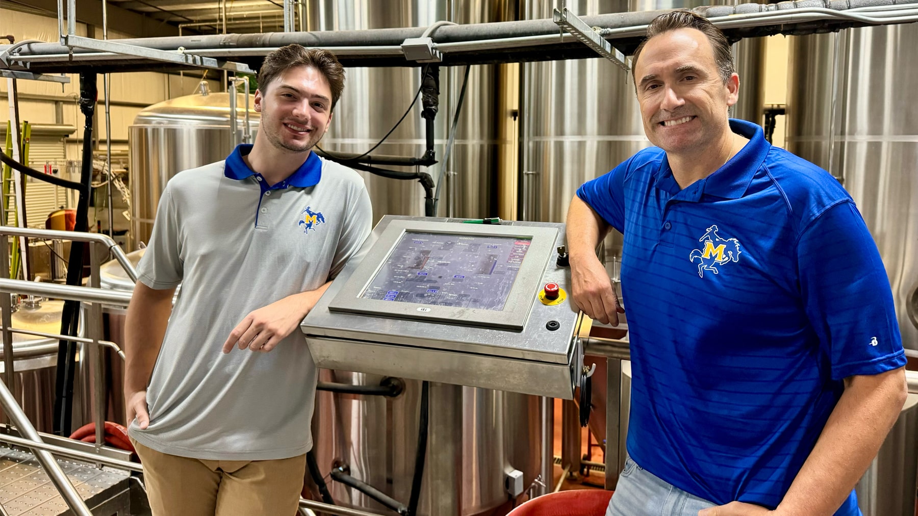 McNeese Student Interns with Crying Eagle Brewery