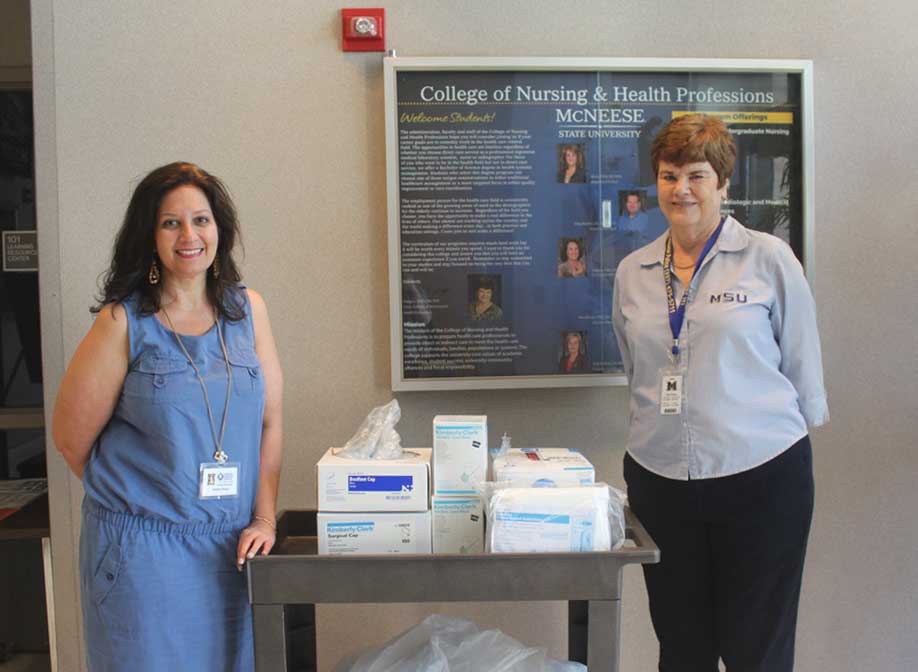 McNeese Donates PPE Equipment to Local Hospital