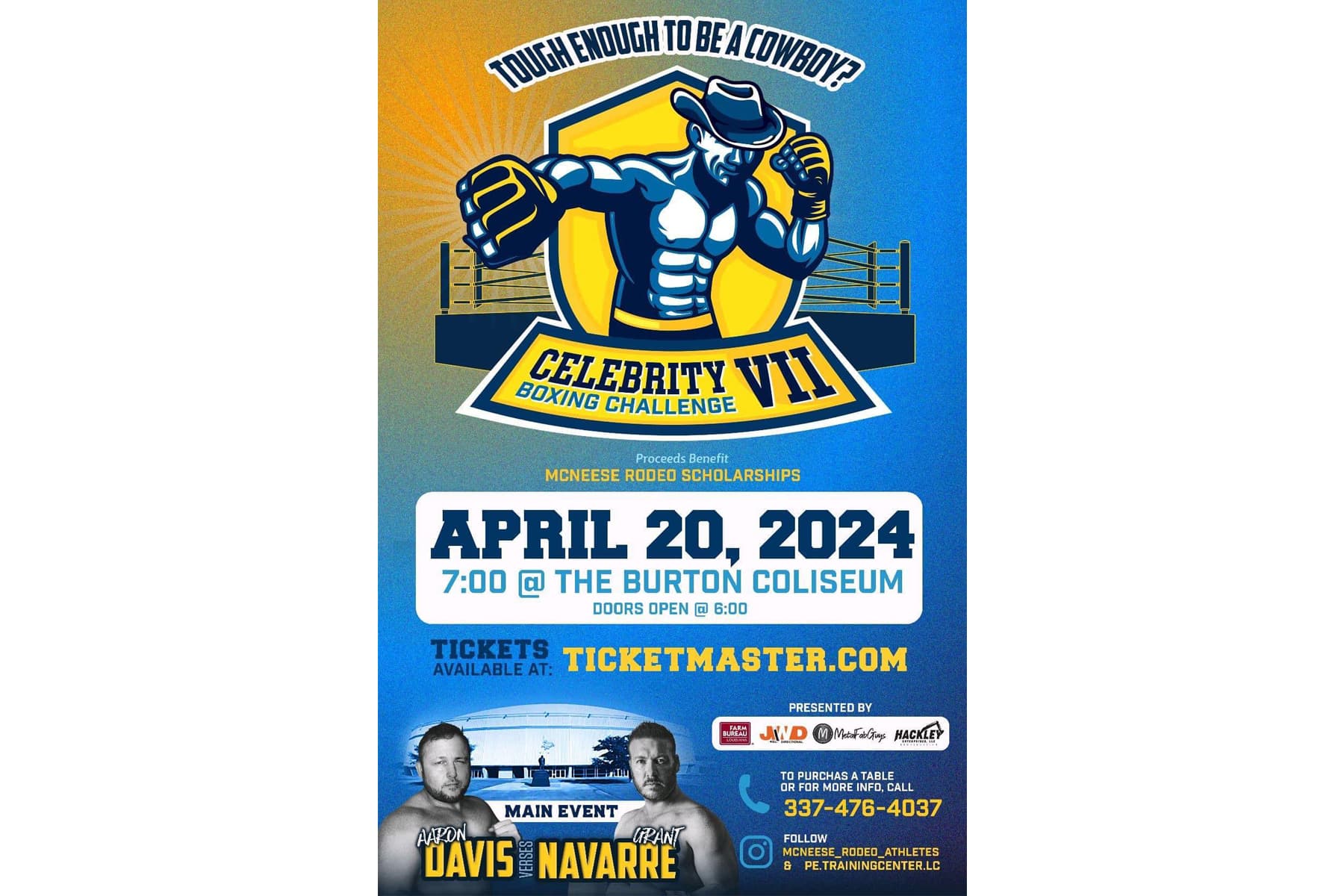 McNeese Rodeo Team to Host Celebrity Boxing Challenge