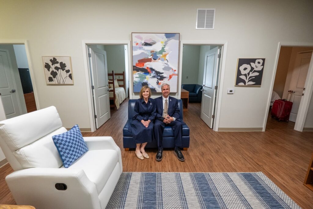 McNeese President Rousse Moves into dorm.