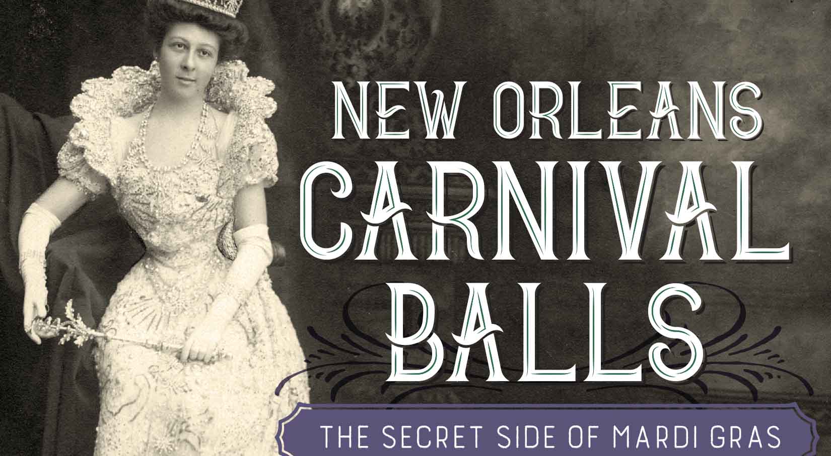 Book cover with a woman dressed in a ball gown with a crown and scepter