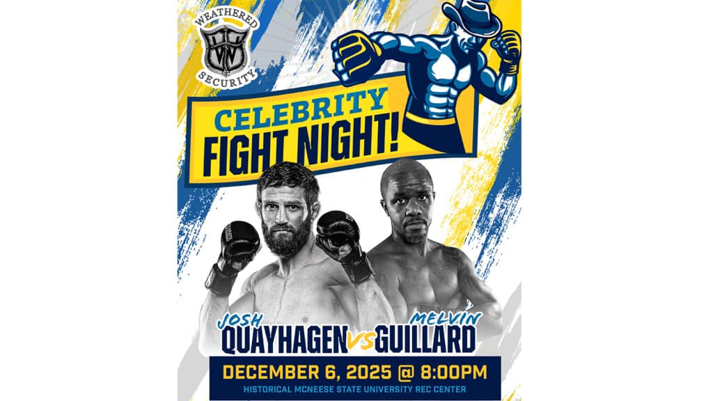 McNeese Rodeo team hosts Celebrity Fight Night Fundraiser.