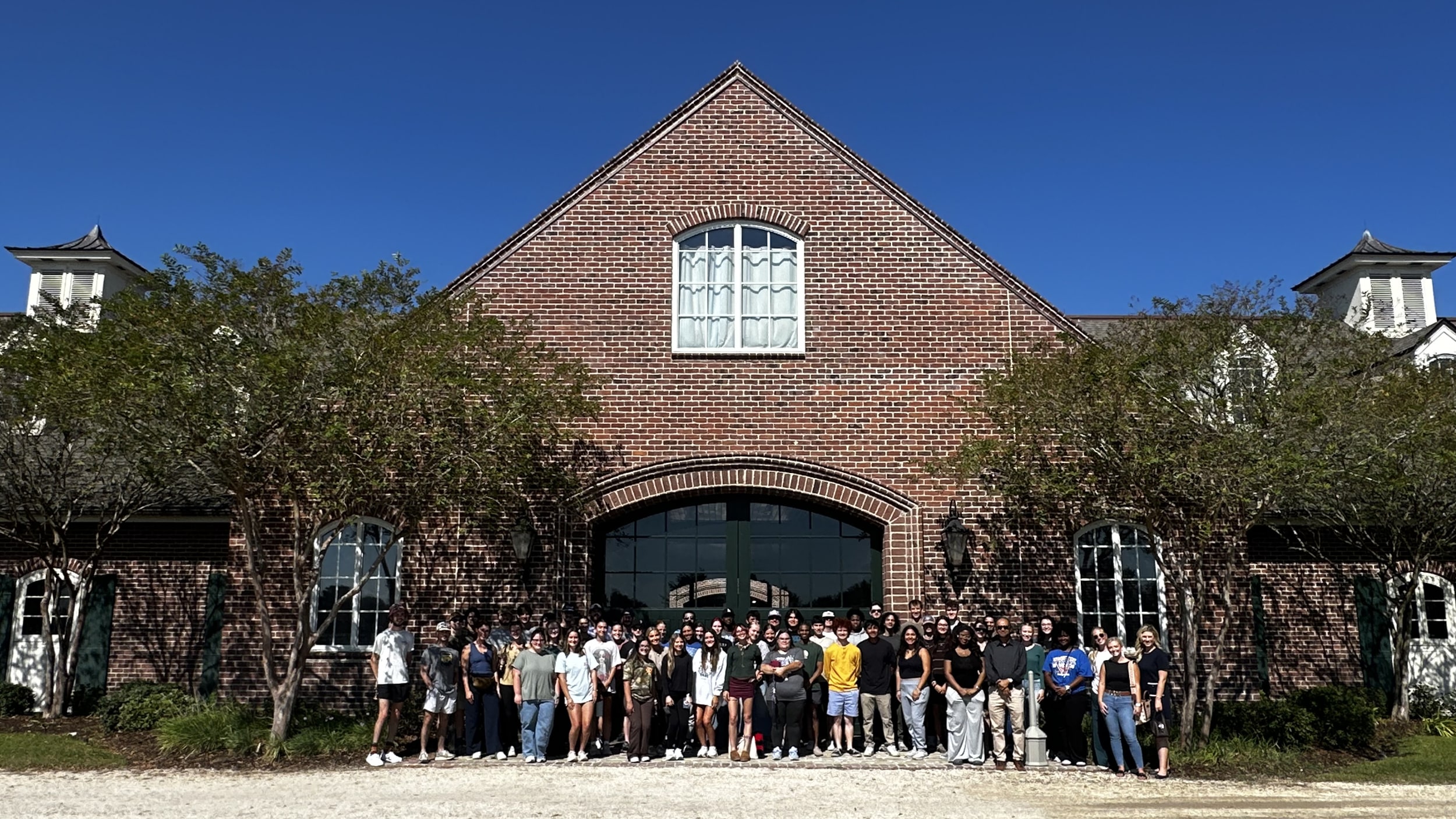 McNeese students touring The Stables at Le Bocage.