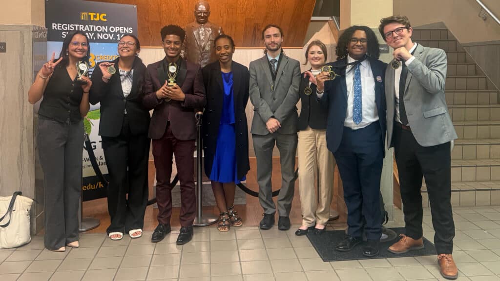 McNeese Speech and Debate Team members.