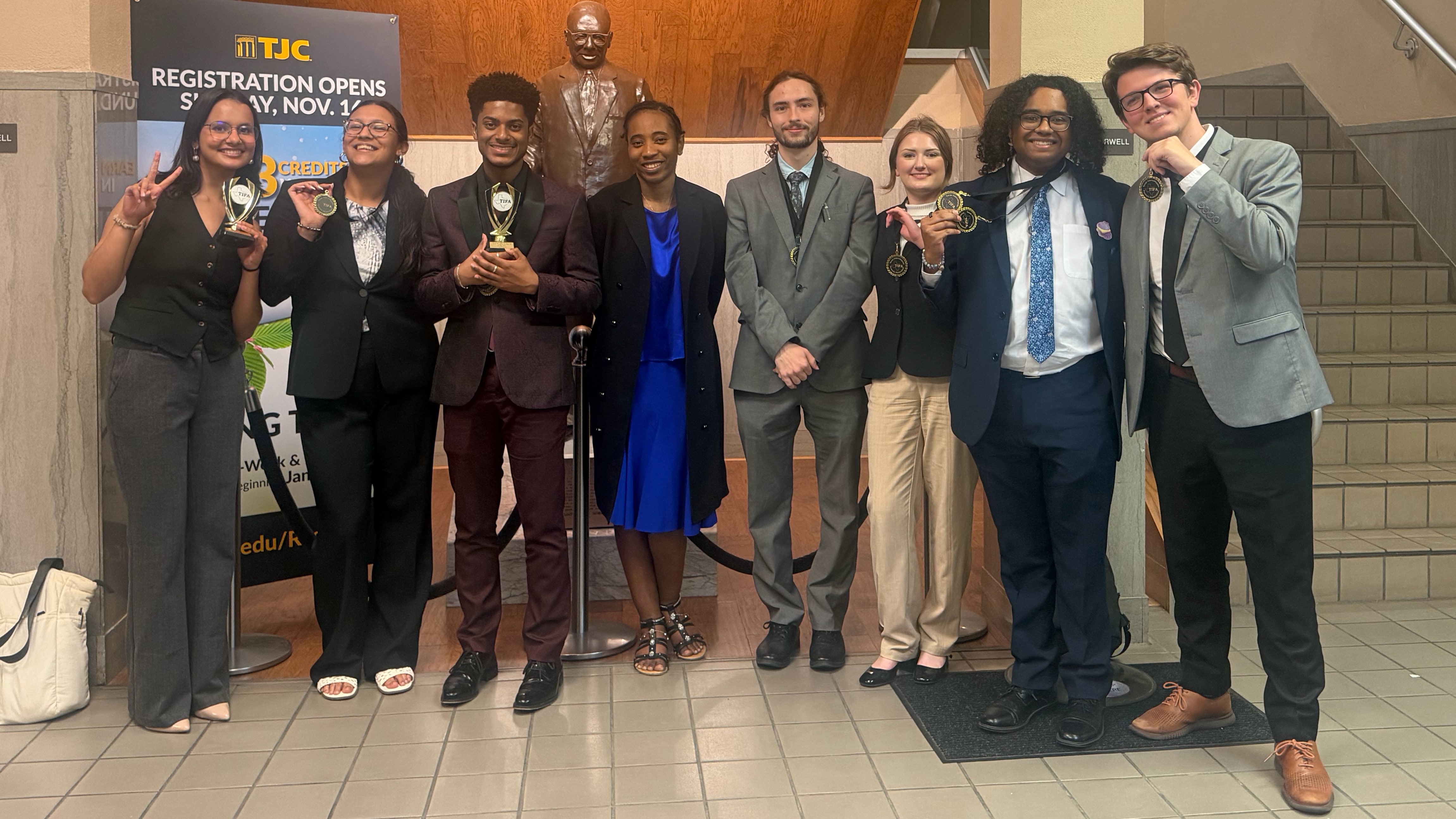 McNeese Speech and Debate Team members.