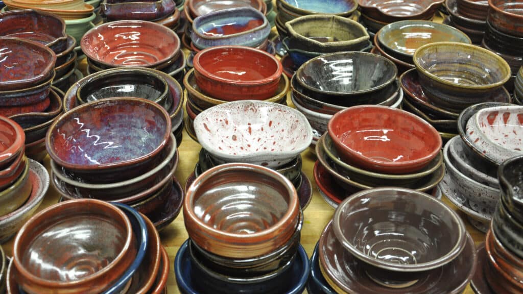 McNeese State University Gumbowl event bowls.