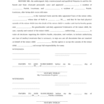 Blank Louisiana custody agreement form with notary and witness sections.