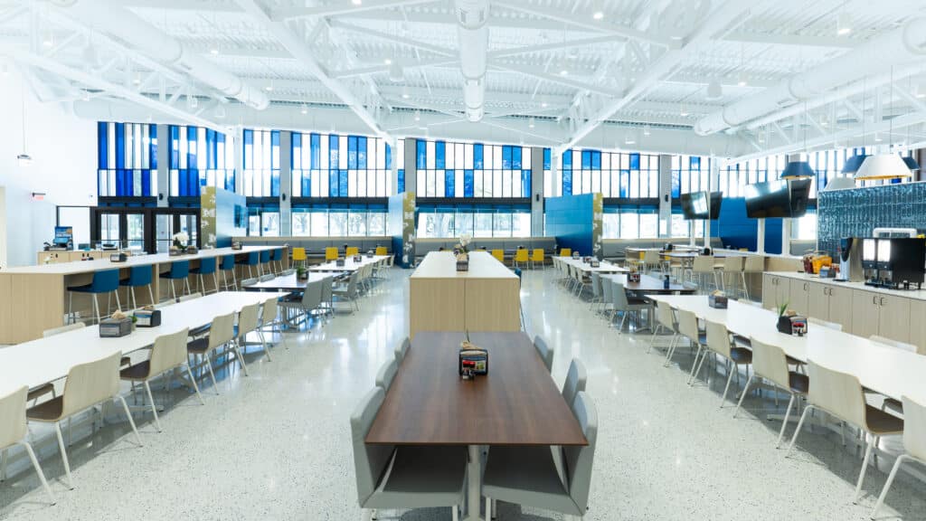 Dining area in Richard Student Union at McNeese State University
